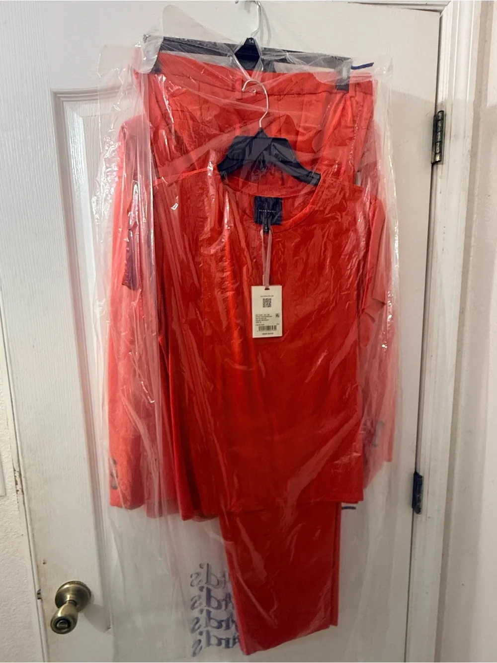 Bright Red Women's Dress Set